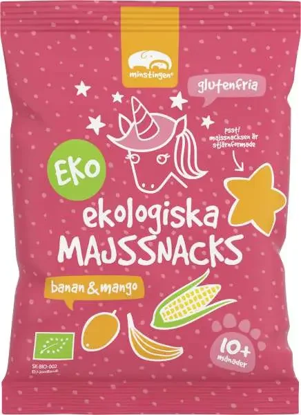 Majssnacks Banan/Mango EKO
