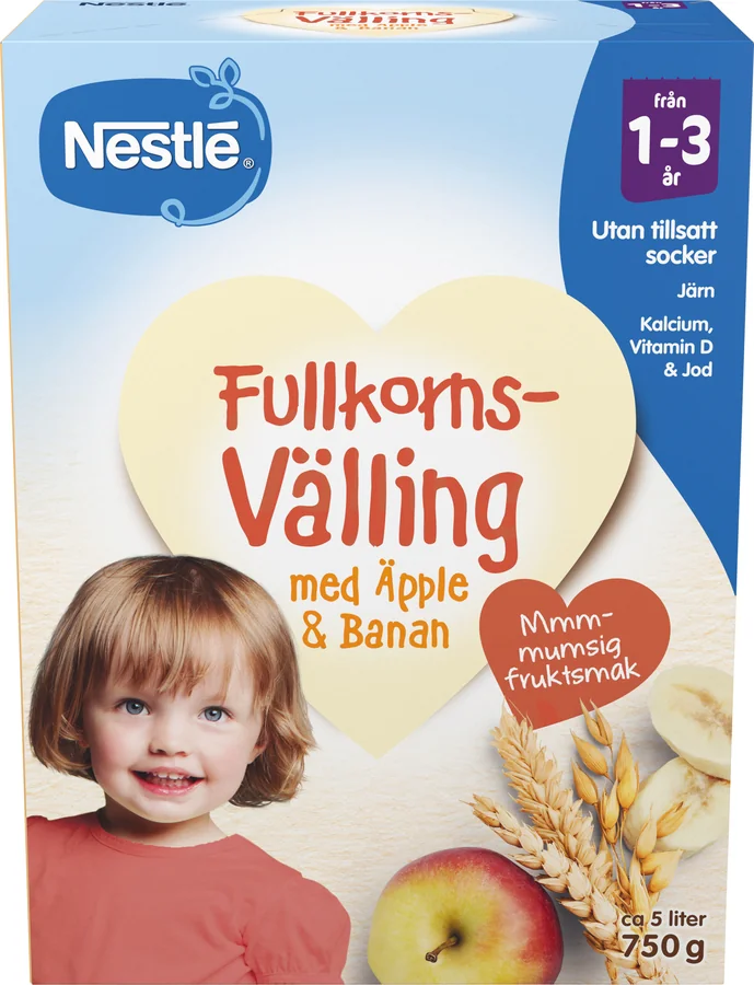 Fullkornsvälling Äpple & banan 1-3 År
