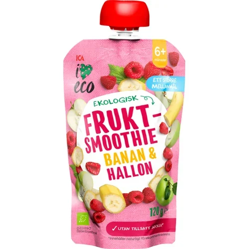 Fruktsmoothie Banan & hallon 6m