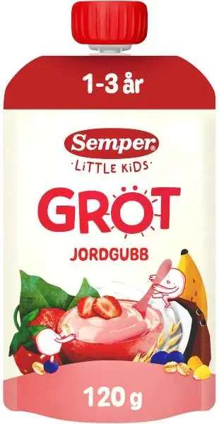 Grötklämmis Jordgubb/Banan/Havre