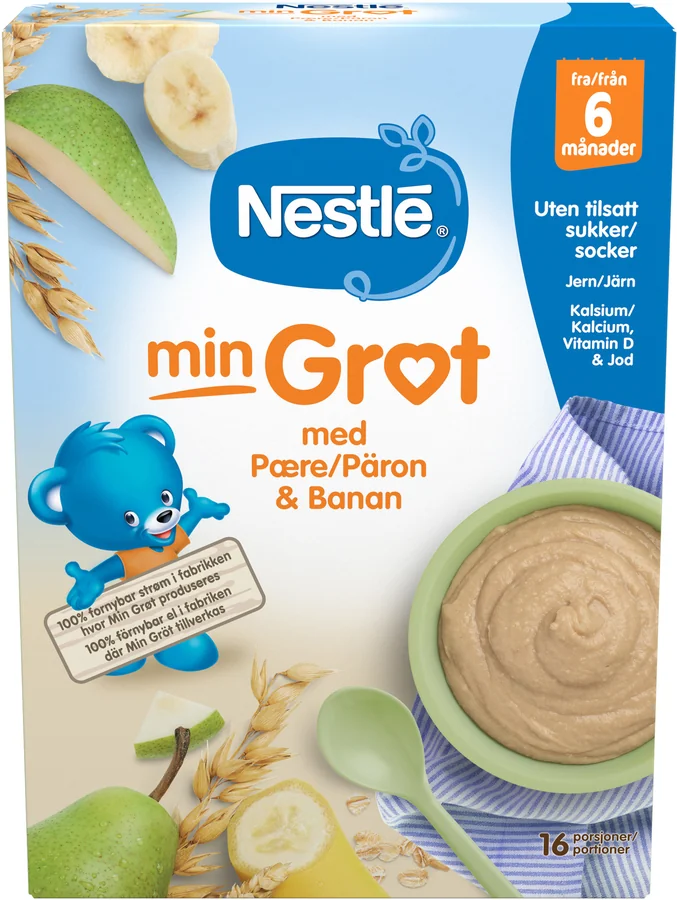 Min Gröt Päron & banan 6 Mån