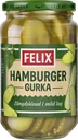 Hamburgergurka Längdskivad