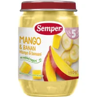Mango & Banan Puré Från 5 Månader