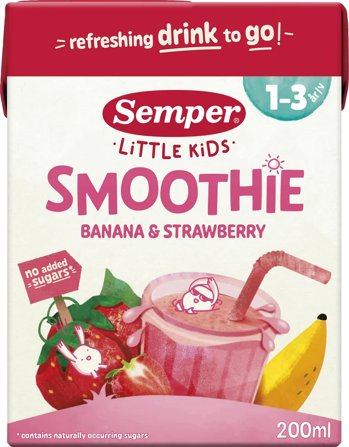 Smoothie Banan Jordgubb