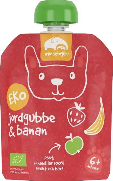 Klämpåse Banan/Jordgubb EKO