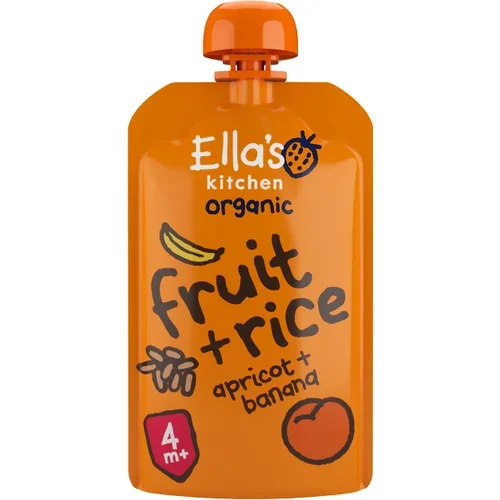 Fruktris med banan & aprikos Från 4m Ekologisk