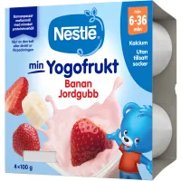 Min Yogofrukt Jordgubb Banan Från 6 Månader
