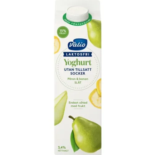 Yoghurt Päron Banan Laktosfri Valio Eila