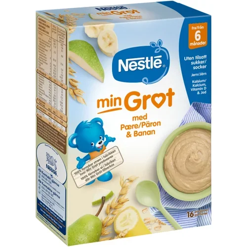 Min Gröt med päron & banan 6m 16p 450g