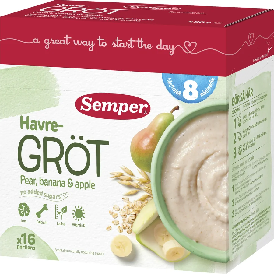 Havregröt Päron & Banan