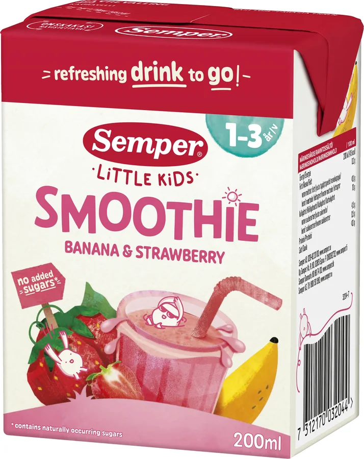 Smoothie Banan/Jordgubb 1 År
