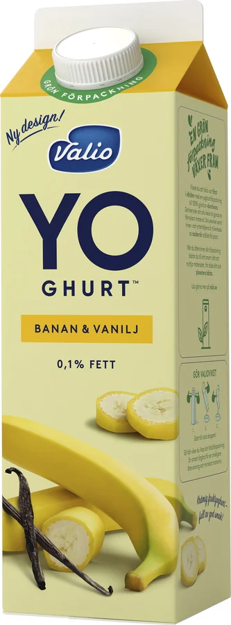 Yoghurt Banan & vanilj 0,1%