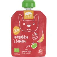 Jordgubb Banan Puré Eko Klämmis Från 6 Månader