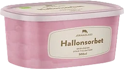 Hallonsorbet Eko 500ml Järnaglass