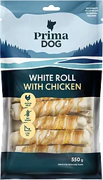 Vit tuggrulle med kyckling 15-p 550g PrimaDog