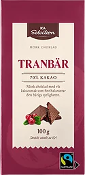 Choklad Tranbär 70% 100g ICA Selection
