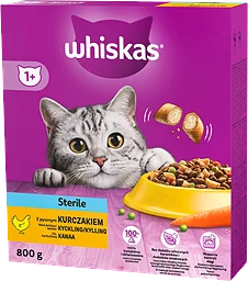 Torrfoder Steril Kyckling 800g Whiskas