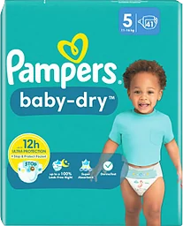 Blöjor Baby Dry 5 12-17kg 41-p Pampers