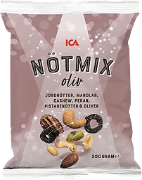 Nötmix med oliv 200g ICA