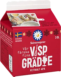Vispgrädde 40% 3dl Skånemejerier