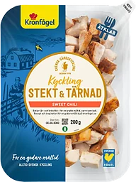 Kyckling Färsk Sweet Chili Stekt & Tärnad 200g Kronfågel