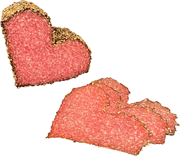 Hjärtformad Pepparsalami