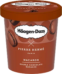 Macaron Double Chocolate Ganache 420ml Häagen Dazs