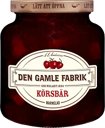 Körsbärsmarmelad 380g Den Gamle Fabrik