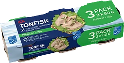 Tonfisk i olja 3x80g 240g ICA
