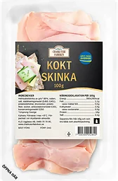 Skinka Kokt Tunna skivor 100g Charkuterifabriken