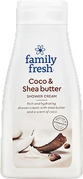Duschkräm Coco Shea butter 500ml Family fresh