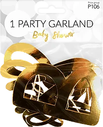 Girlang baby shower 1p Pictura