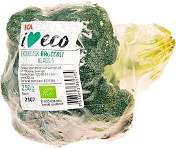 Broccoli Ekologisk 250g Klass 1 ICA I love