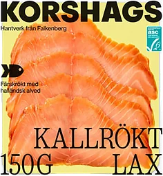 Laxfilé Färsk Kallrökt 150g Miljömärkt Korshags