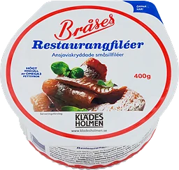 Restaurangfiléer Bråses ansjoviskryddade småsillfiléer 400g Klädesholmen
