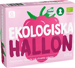 Hallon Ekologiska Frysta