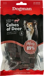 Hundgodis Kuber Hjort 80g Dogman