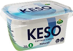Cottage Cheese Naturell 4% 250g Keso