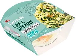 Pasta med lax & spenat Fryst 340g ICA