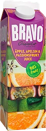 Äpple Apelsin & Passionsfruktsjuice 1l Bravo