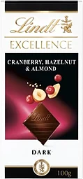 Chokladkaka EXCELLENCE Tranbär Hasselnöt Mörk