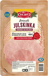Julskinka Skivad Kokt och Griljerad 400g Scan