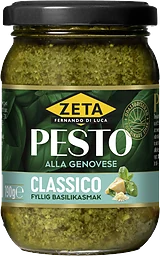 Pesto alla genovese Classico opastöriserad 190g Zeta