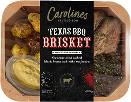 Färdigmat Texas BBQ Brisket med Ugnsrostad Potatis 400g Carolines Saltsjö-Boo