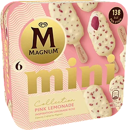 Glass Pink lemonade mini 6-p