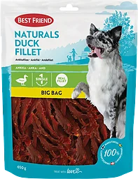 Hundgodis Naturals Ankfilé  650 Gram Best friend