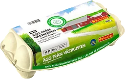 Ägg från Västkusten Frigående inomhus M/L 10-p Kronägg