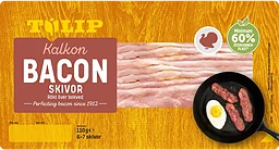 Bacon Kalkon skivor 110g Tulip