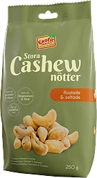 Cashewnötter Rostade och saltade 250g Exotic Snacks