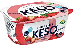 Cottage Cheese Frukt & Bär Jordgubb Laktosfri 1,3% 150g Keso